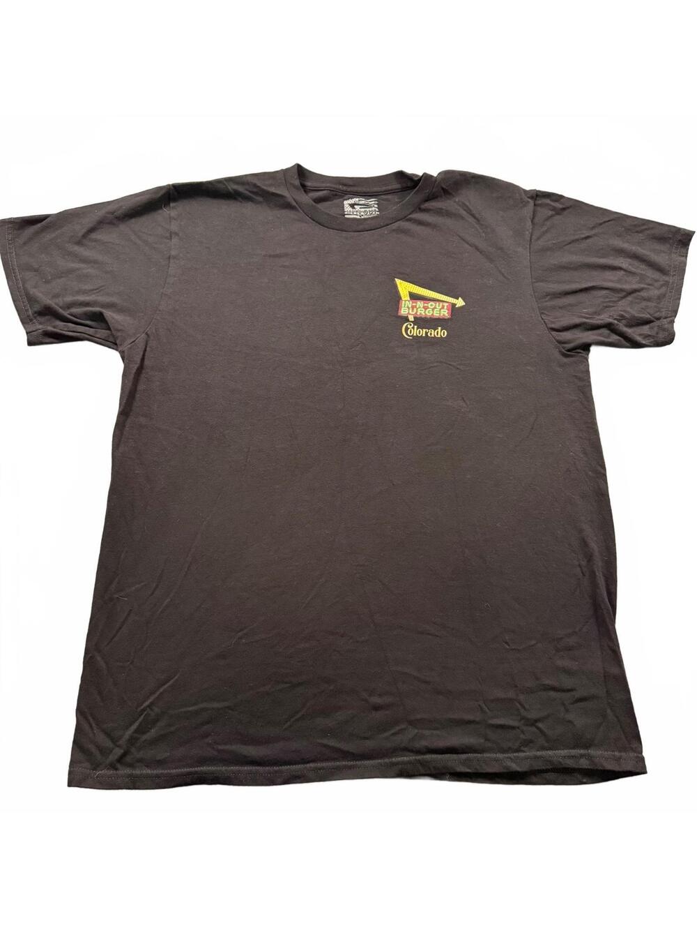 In-N-Out Burger Colorado T-Shirt Black Men’s Large Collector Tee